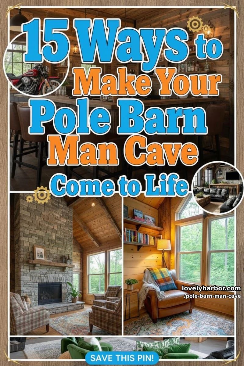 15 Ways to Make Your Pole Barn Man Cave Come to Life 42 pole barn man cave - Collage 41
