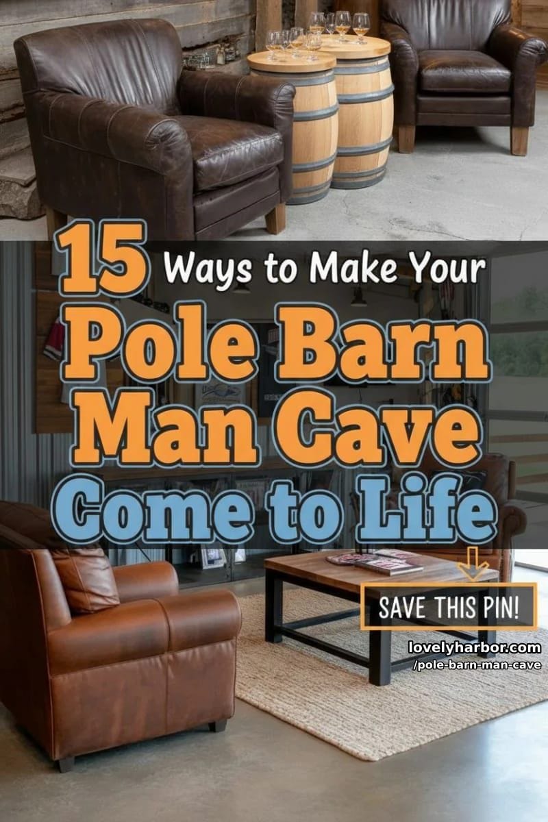 15 Ways to Make Your Pole Barn Man Cave Come to Life 44 pole barn man cave - Collage 43
