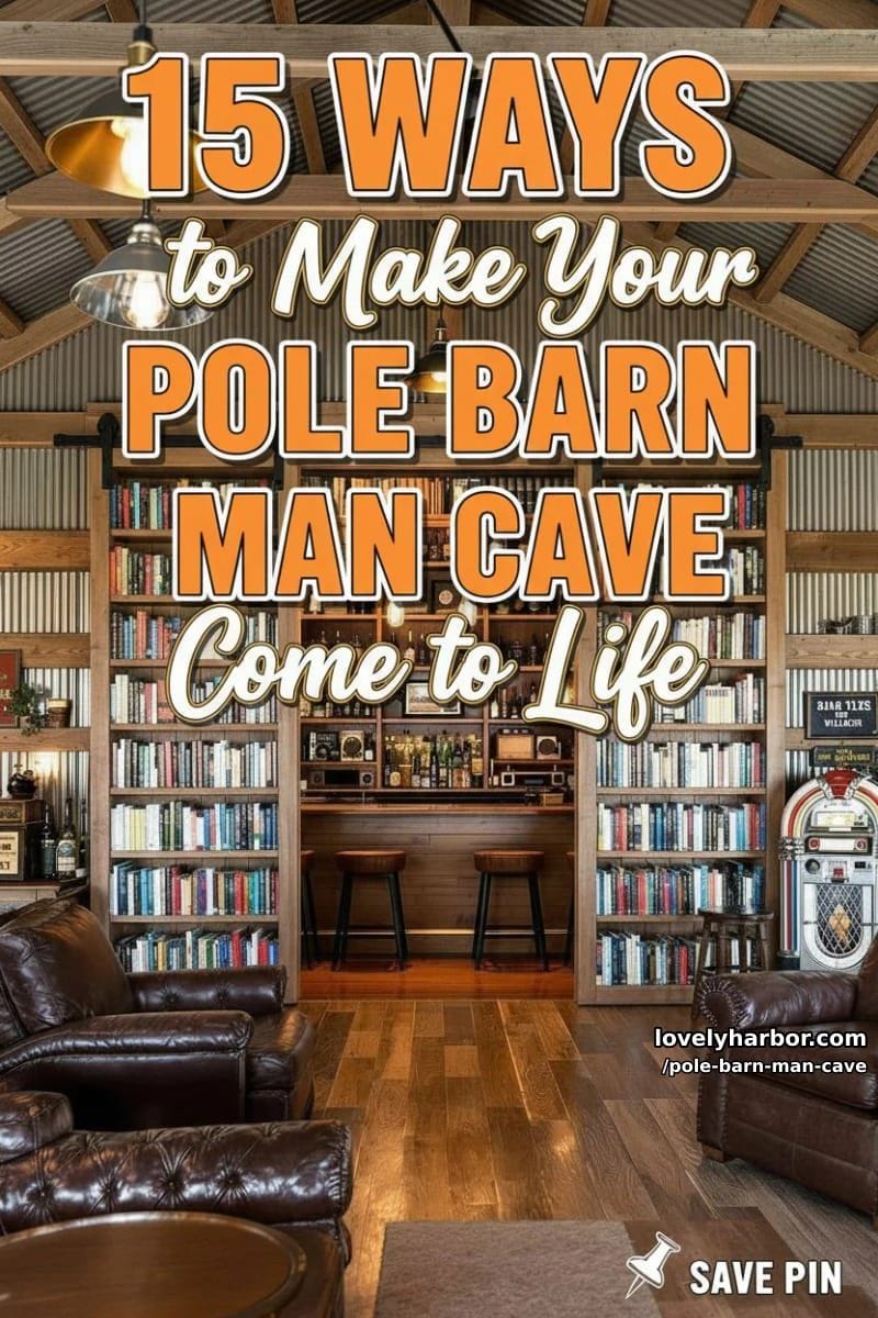15 Ways to Make Your Pole Barn Man Cave Come to Life 45 pole barn man cave - Collage 44