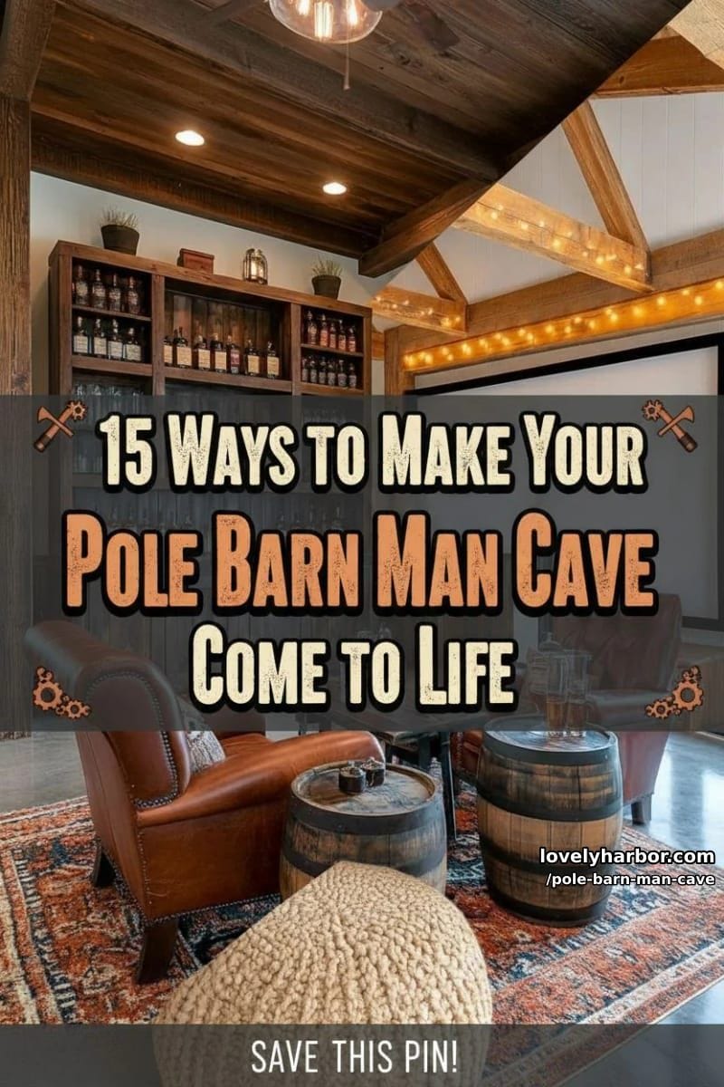 15 Ways to Make Your Pole Barn Man Cave Come to Life 50 pole barn man cave - Collage 49