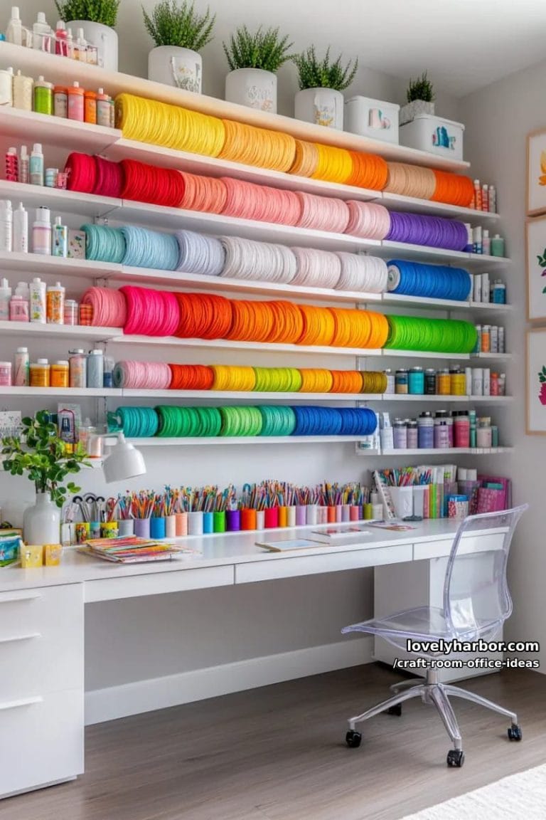 15 Eclectic Craft Room Office Ideas For Modern Creatives - Lovely Harbor