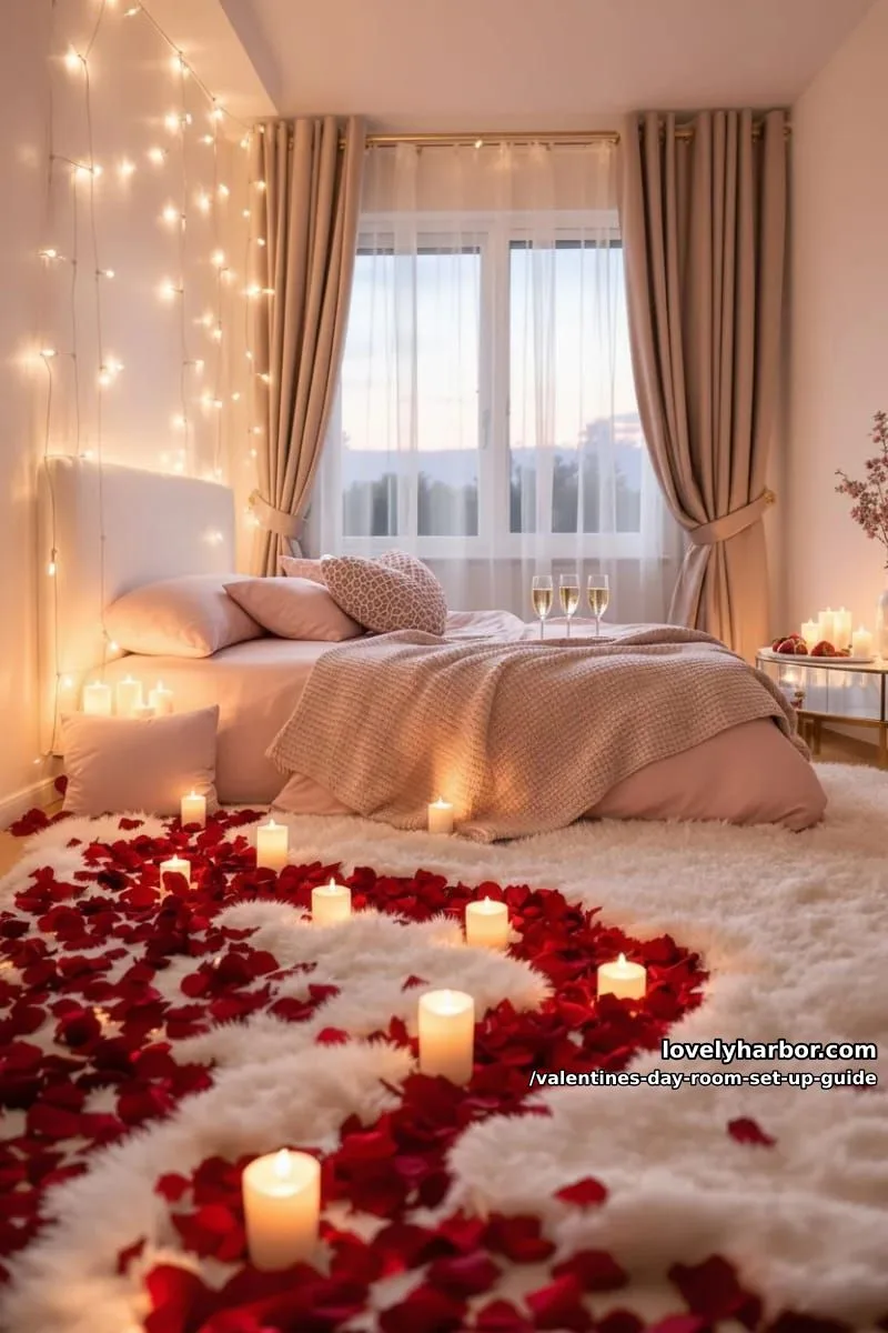 Valentine’s Day Room Set Up Guide: Tips for 2026 16 romantic pathways and entrances 1