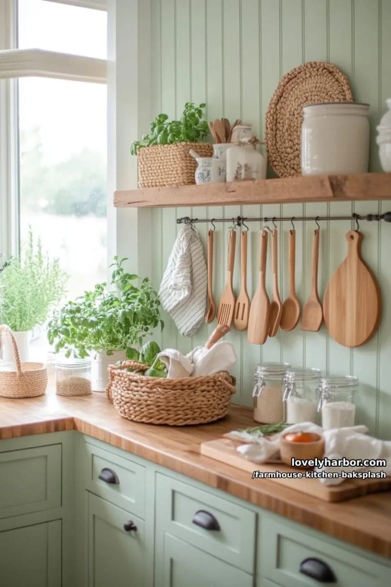 15 Farmhouse Kitchen Backsplash Ideas You'll Love - Lovely Harbor