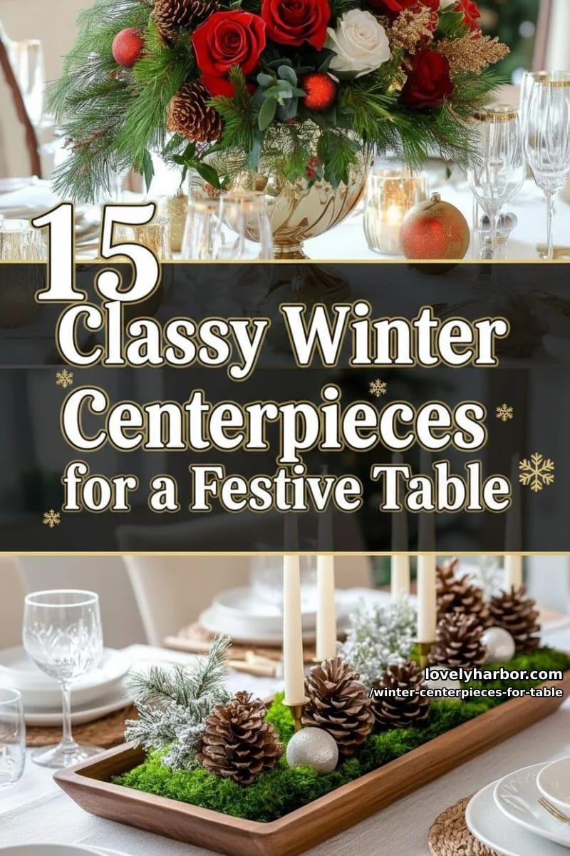 15 Classy Winter Centerpieces for a Festive Table 42 set up your winter centerpieces for your table with flair 41