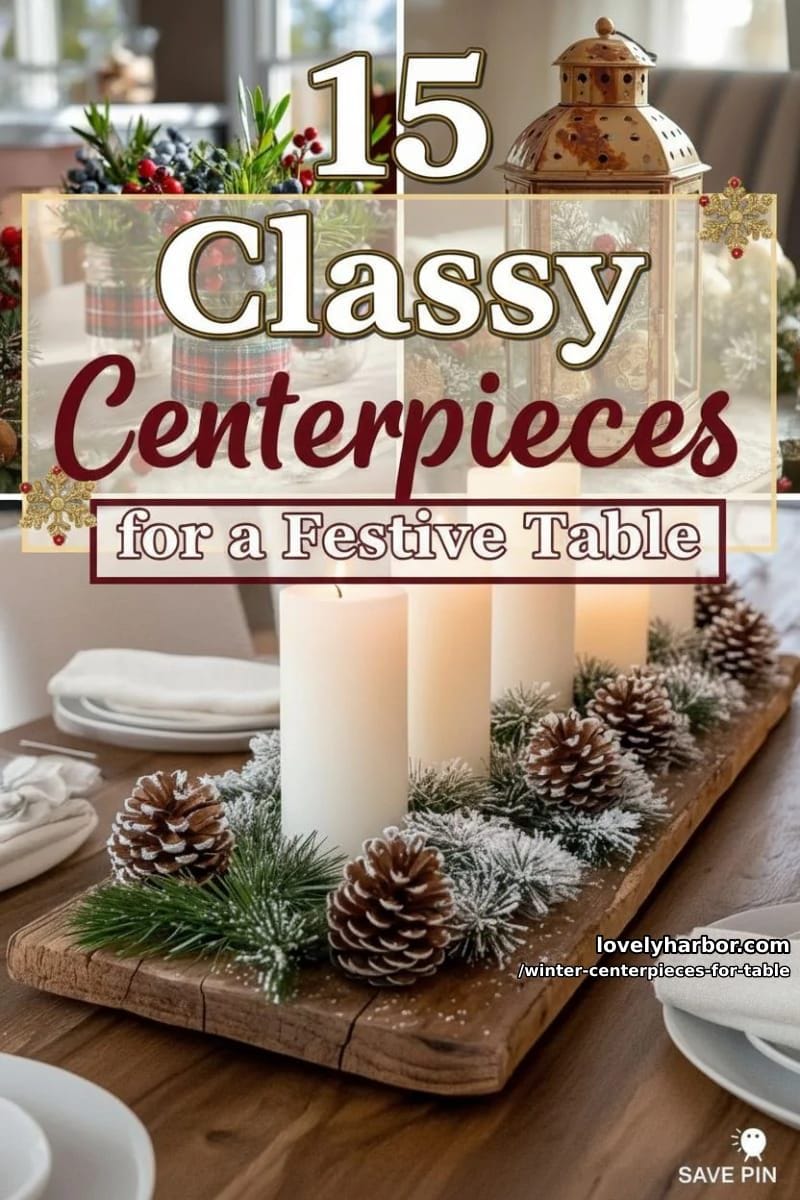 15 Classy Winter Centerpieces for a Festive Table 43 set up your winter centerpieces for your table with flair 42
