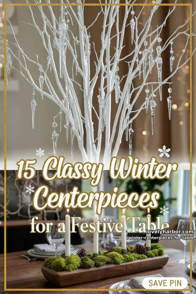 15 Classy Winter Centerpieces for a Festive Table 45 set up your winter centerpieces for your table with flair 44