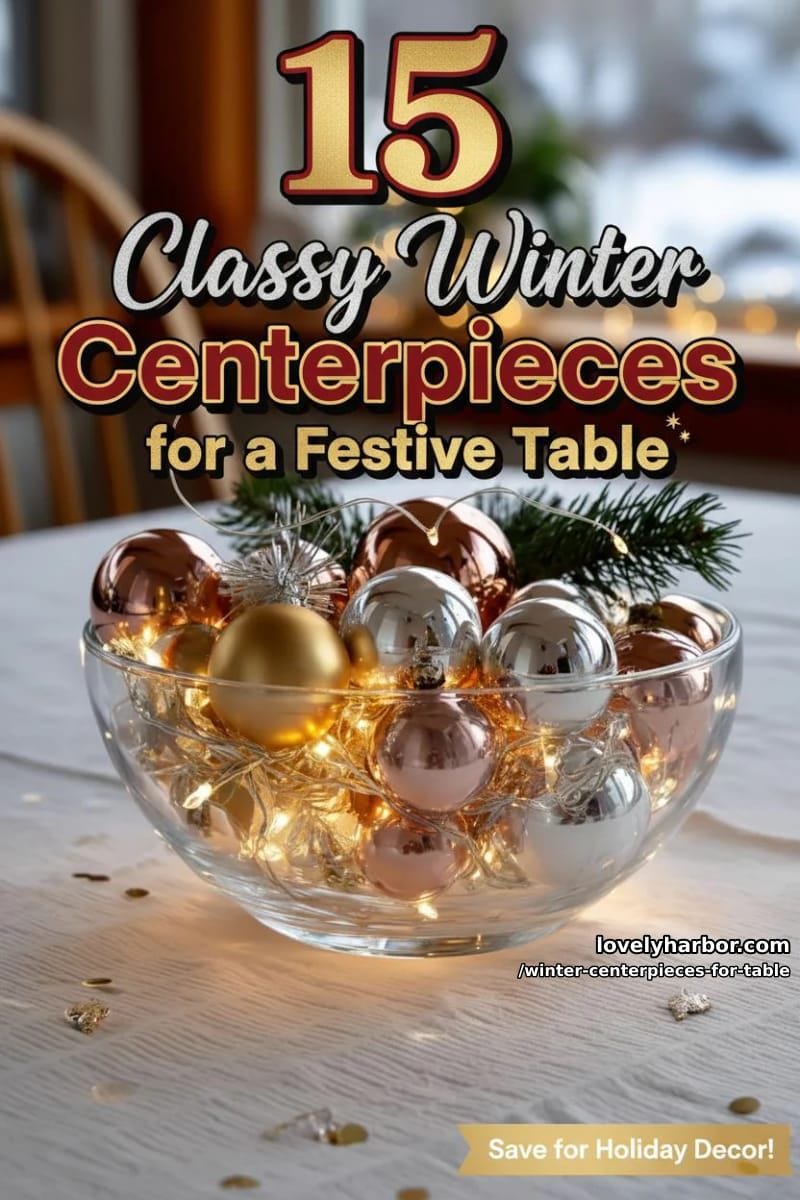 15 Classy Winter Centerpieces for a Festive Table 46 set up your winter centerpieces for your table with flair 45