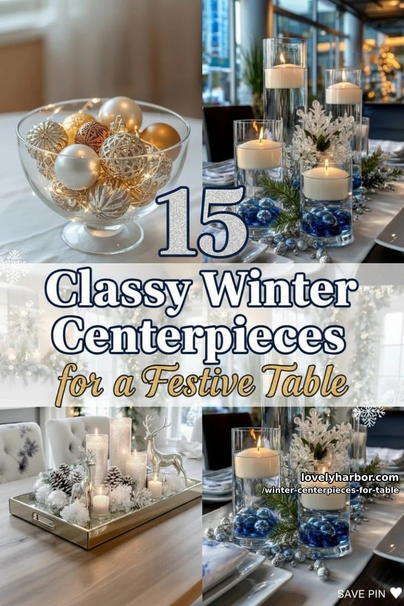 15 Classy Winter Centerpieces for a Festive Table 48 set up your winter centerpieces for your table with flair 47