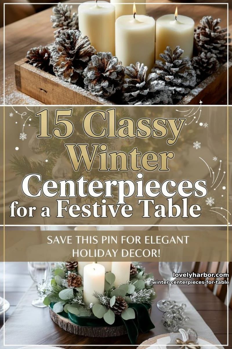 15 Classy Winter Centerpieces for a Festive Table 49 set up your winter centerpieces for your table with flair 48