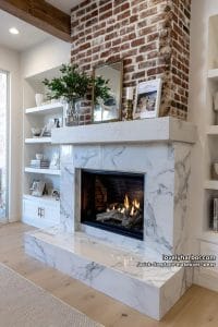 15 Brick Fireplace Makeover Ideas To Inspire - Lovely Harbor