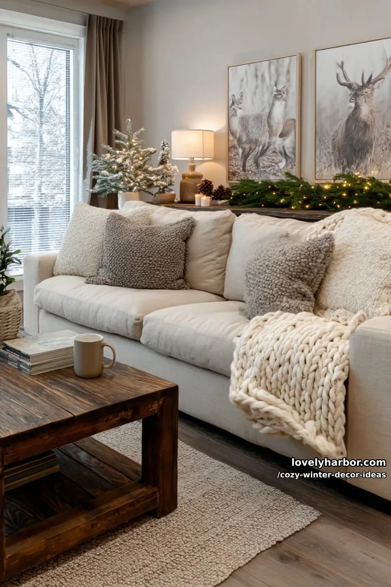15 Winter Decor Ideas for a Cozy Home Retreat 19 swap out art for woodland animal prints in muted tones for seasonal charm. 1
