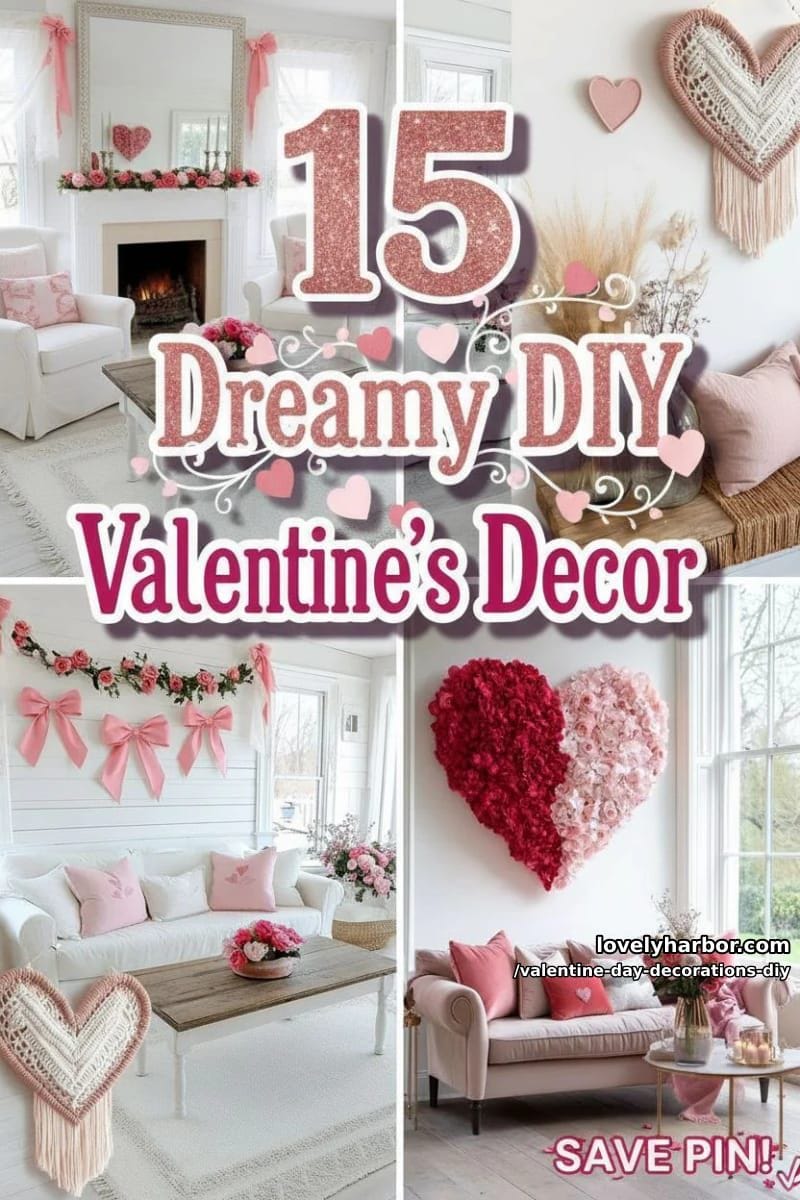 15 Dreamy DIY Valentine’s Day Decor Ideas 71 valentine day decorations diy - Collage 30