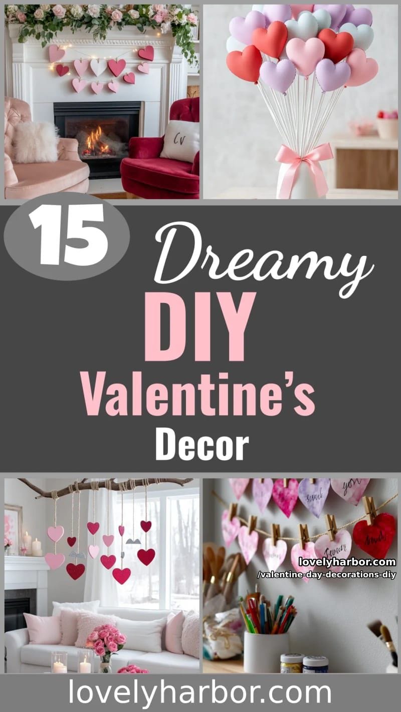 15 Dreamy DIY Valentine’s Day Decor Ideas 72 valentine day decorations diy - Collage 31