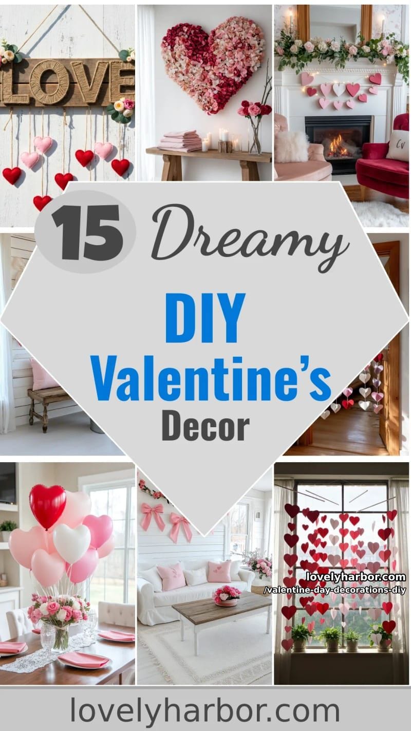 15 Dreamy DIY Valentine’s Day Decor Ideas 73 valentine day decorations diy - Collage 32