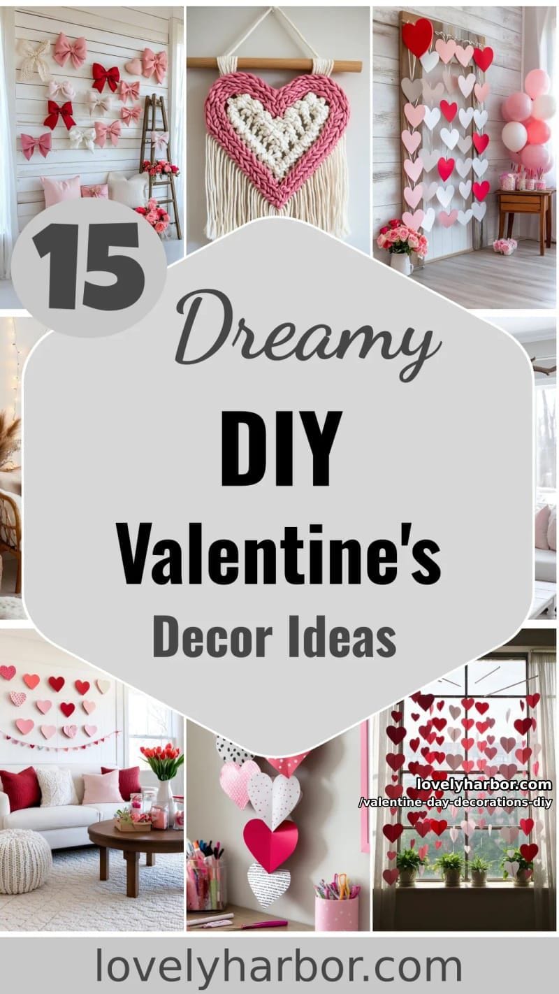 15 Dreamy DIY Valentine’s Day Decor Ideas 78 valentine day decorations diy - Collage 37
