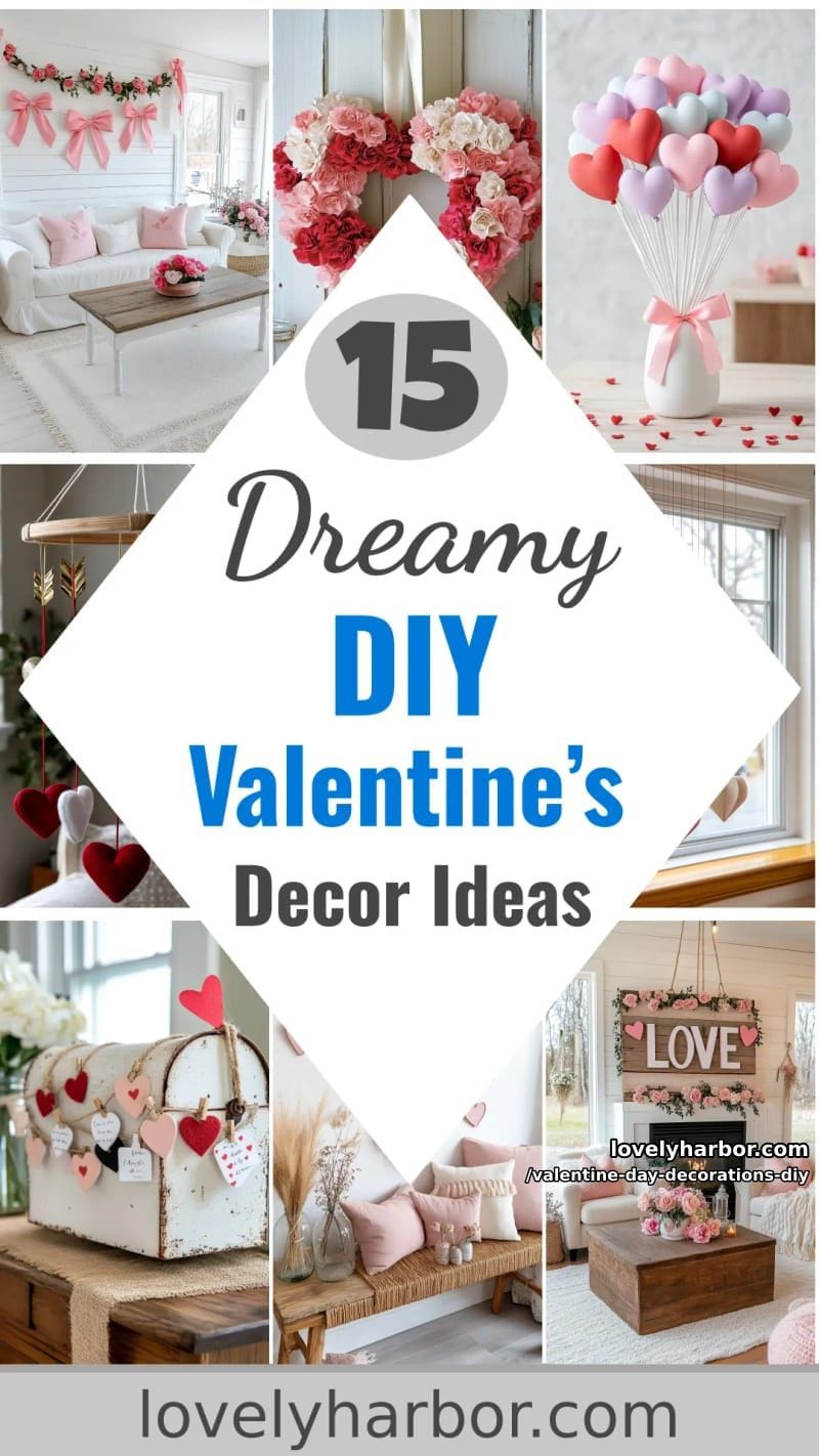 15 Dreamy DIY Valentine’s Day Decor Ideas 79 valentine day decorations diy - Collage 38