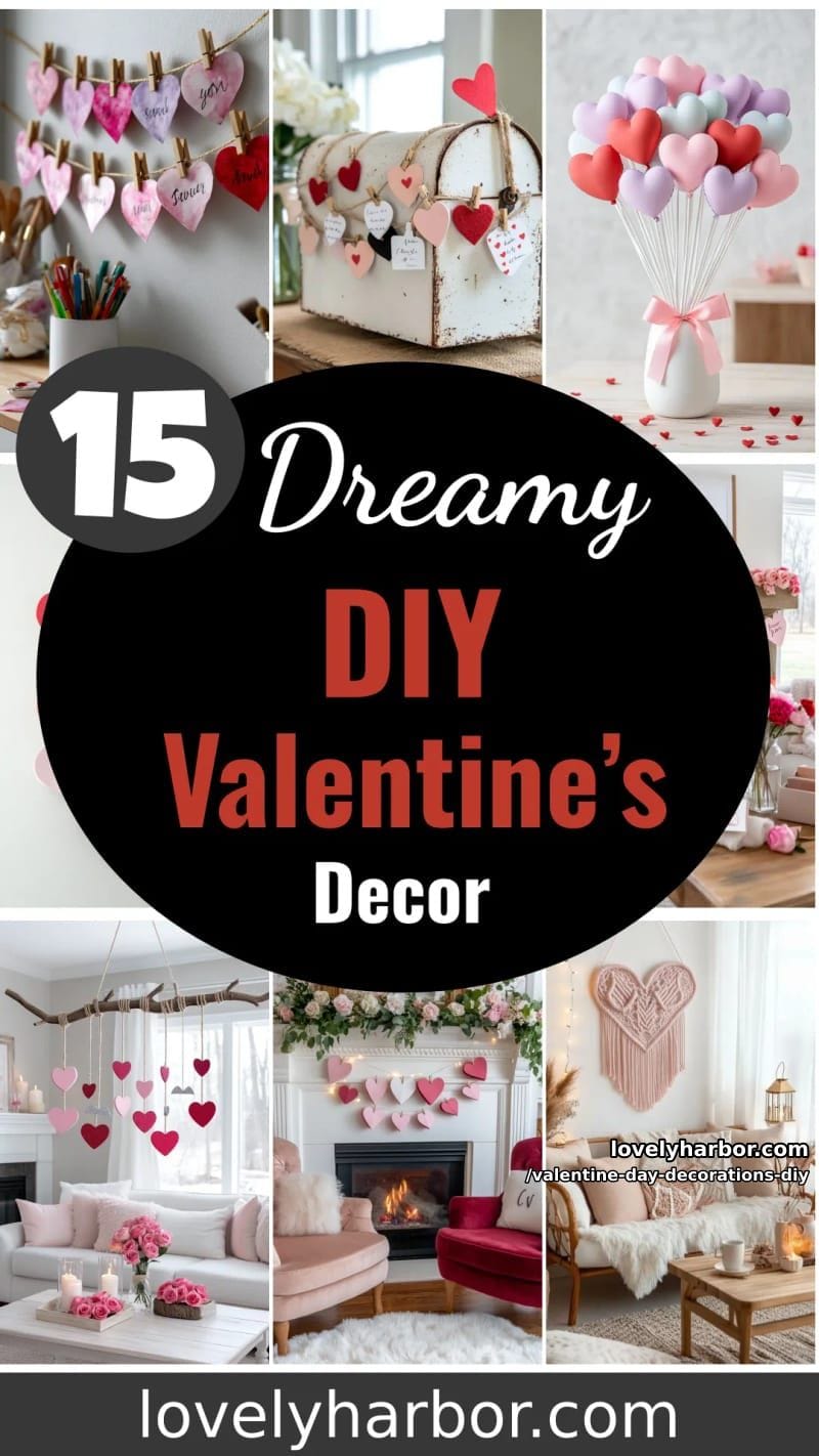 15 Dreamy DIY Valentine’s Day Decor Ideas 82 valentine day decorations diy - Collage 41