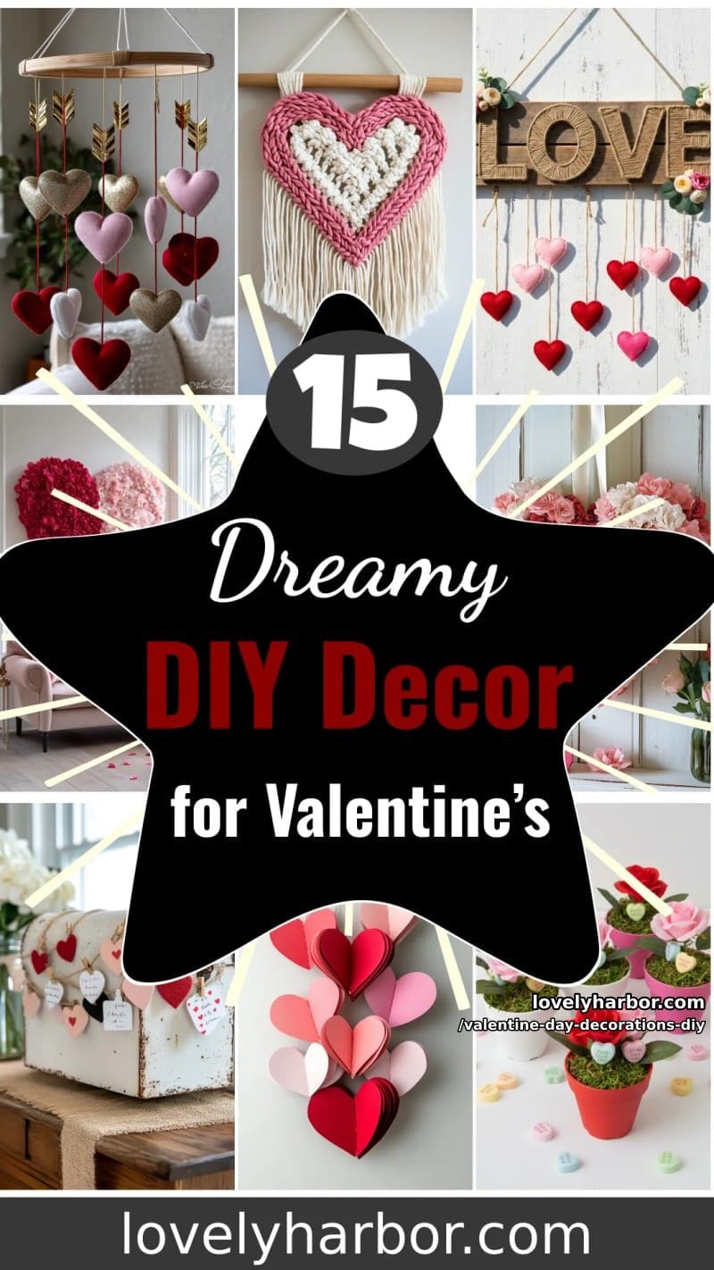 15 Dreamy DIY Valentine’s Day Decor Ideas 84 valentine day decorations diy - Collage 43