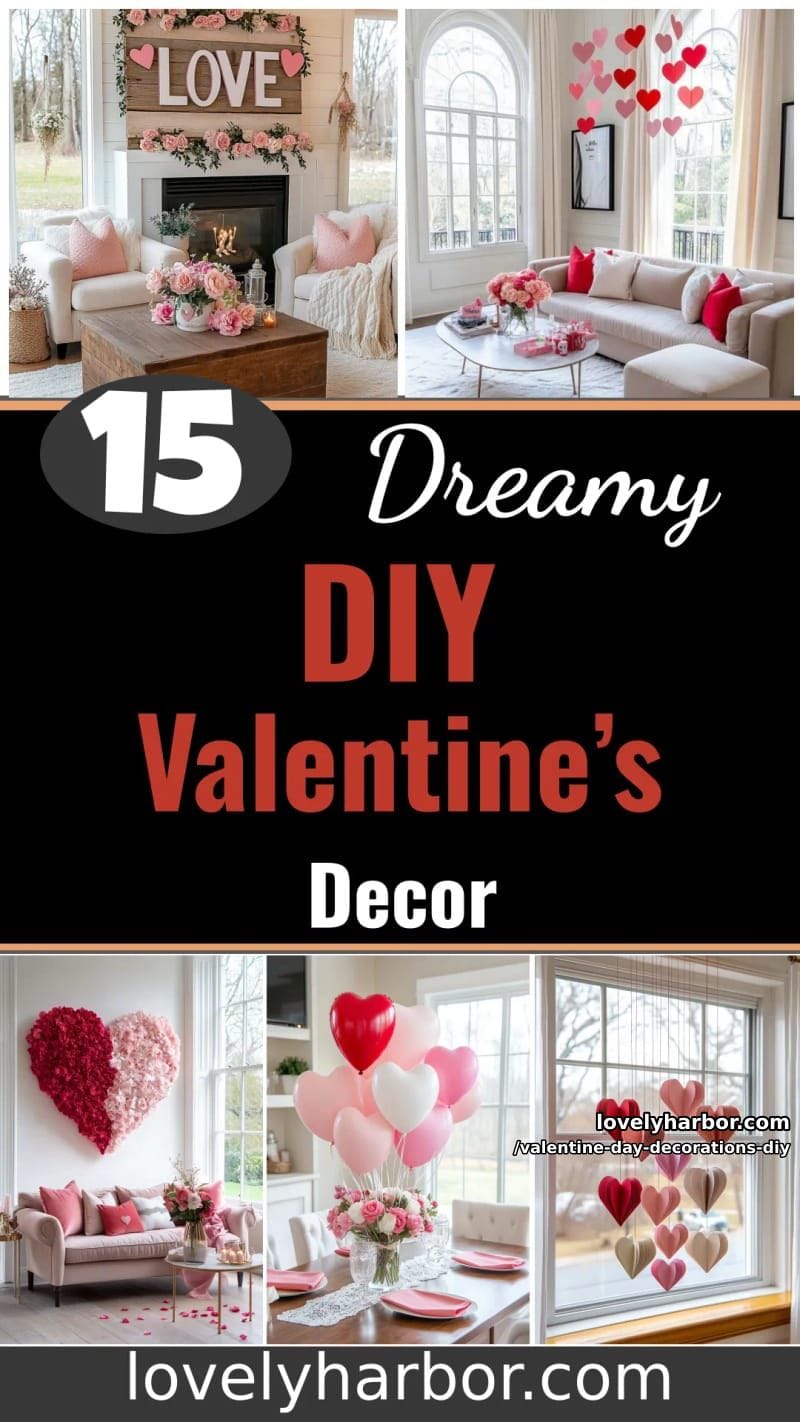 15 Dreamy DIY Valentine’s Day Decor Ideas 85 valentine day decorations diy - Collage 44