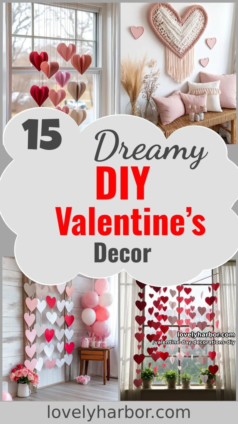 15 Dreamy DIY Valentine’s Day Decor Ideas 86 valentine day decorations diy - Collage 45