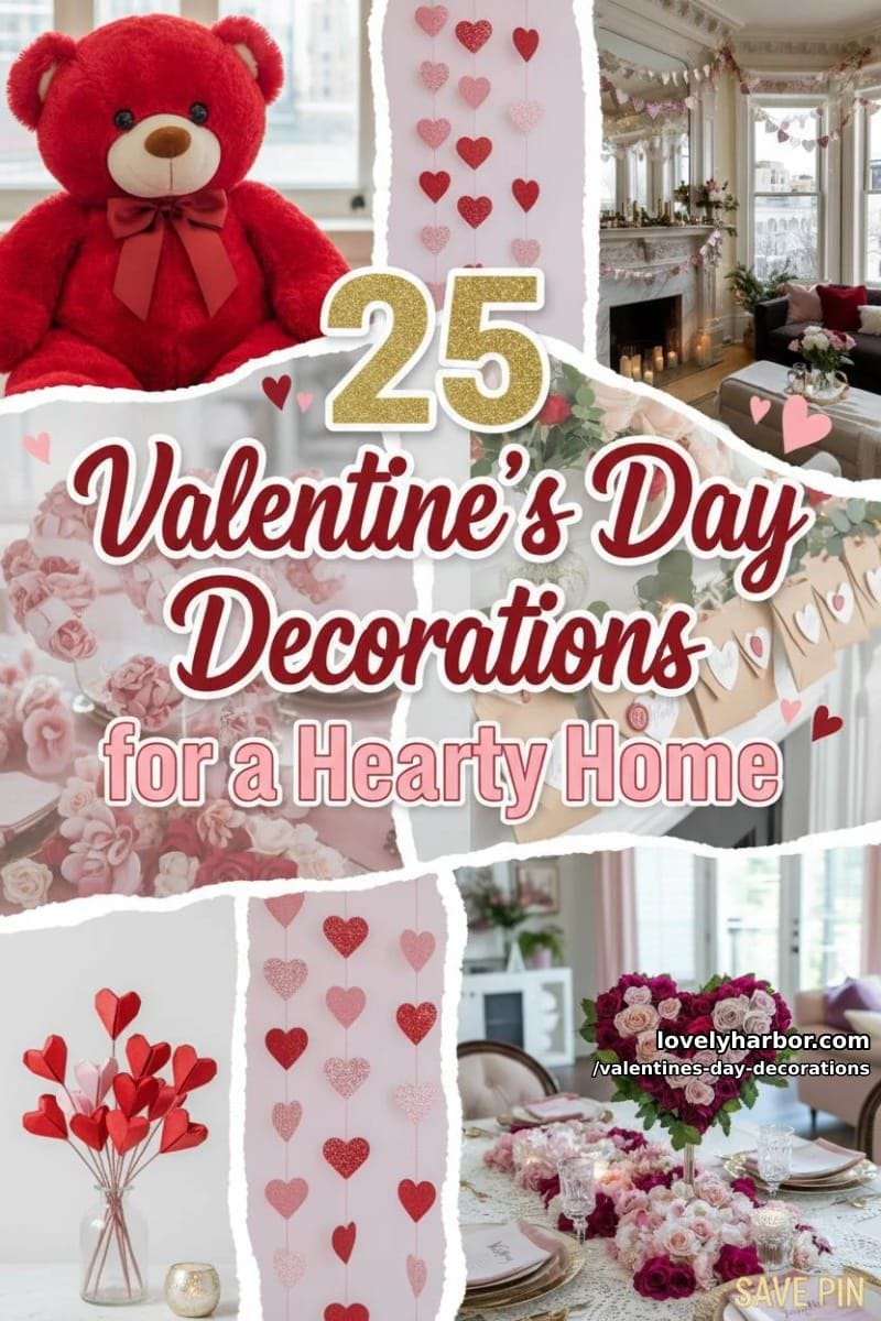 25 Valentine’s Day Decorations for a Hearty Home 125 valentines day decorations - Collage 64