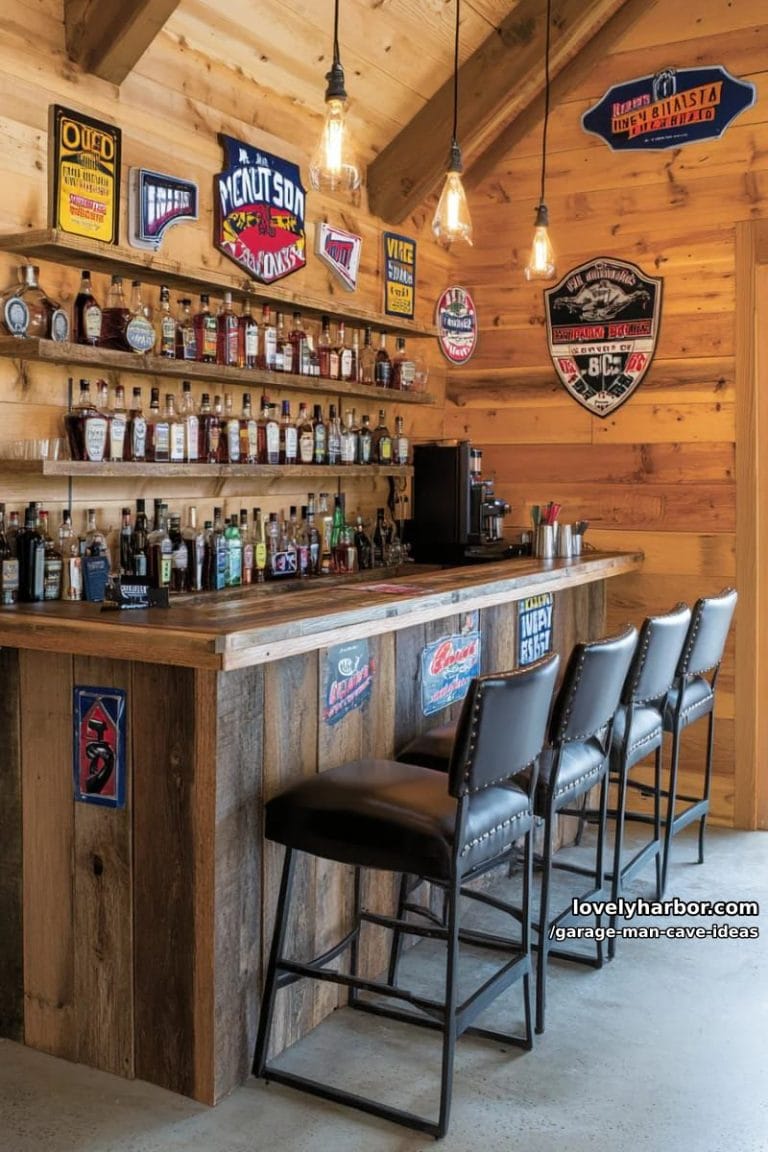 15 Dazzling Garage Man Cave Ideas To Jazz Up Your Space! - Lovely Harbor
