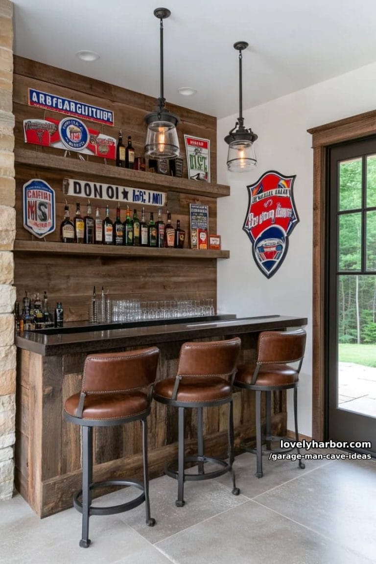 15 Dazzling Garage Man Cave Ideas To Jazz Up Your Space! - Lovely Harbor