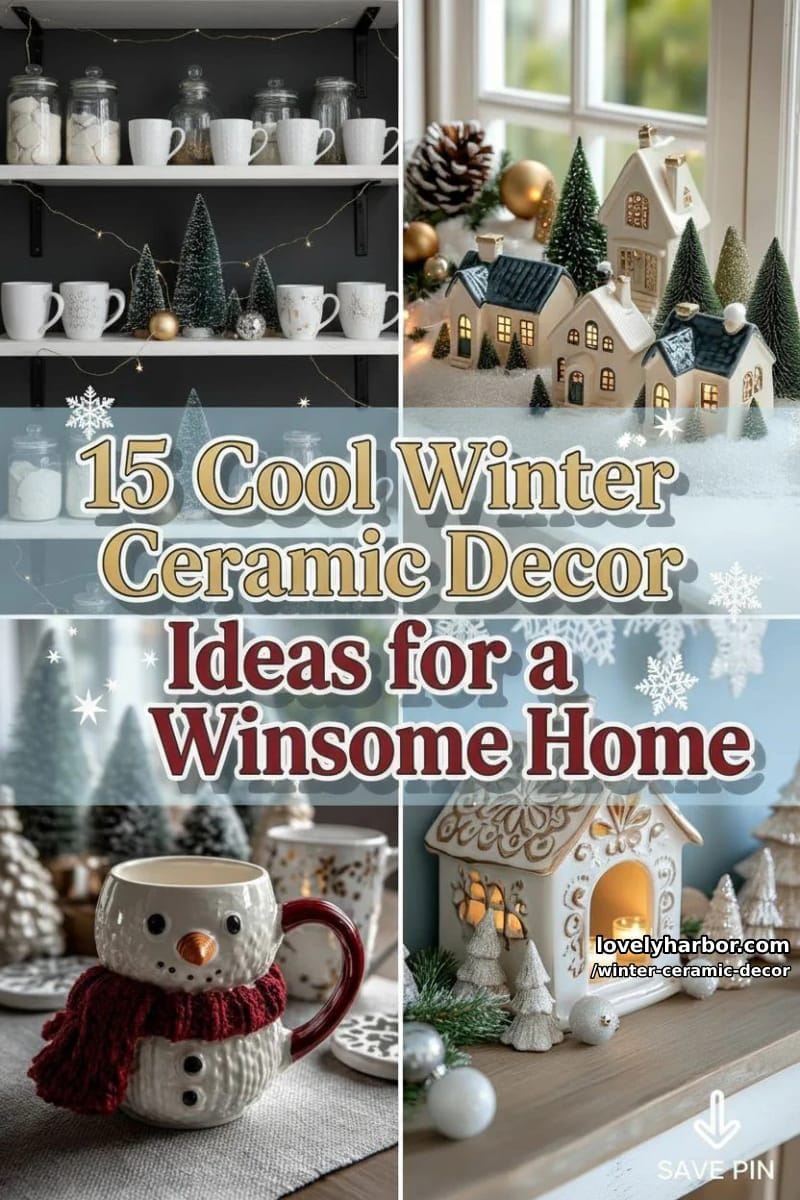 15 Cool Winter Ceramic Decor Ideas for a Winsome Home 42 winter ceramic decor - Collage 41