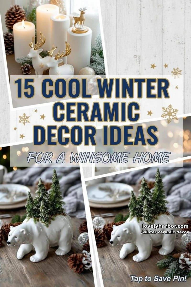 15 Cool Winter Ceramic Decor Ideas for a Winsome Home 43 winter ceramic decor - Collage 42