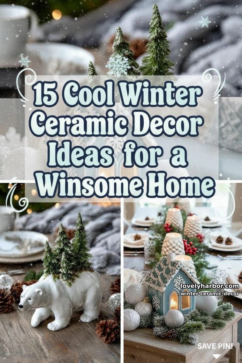 15 Cool Winter Ceramic Decor Ideas for a Winsome Home 44 winter ceramic decor - Collage 43