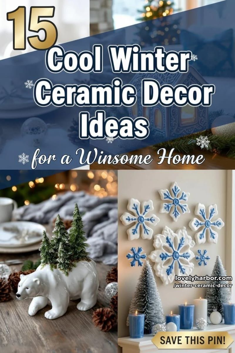 15 Cool Winter Ceramic Decor Ideas for a Winsome Home 47 winter ceramic decor - Collage 46