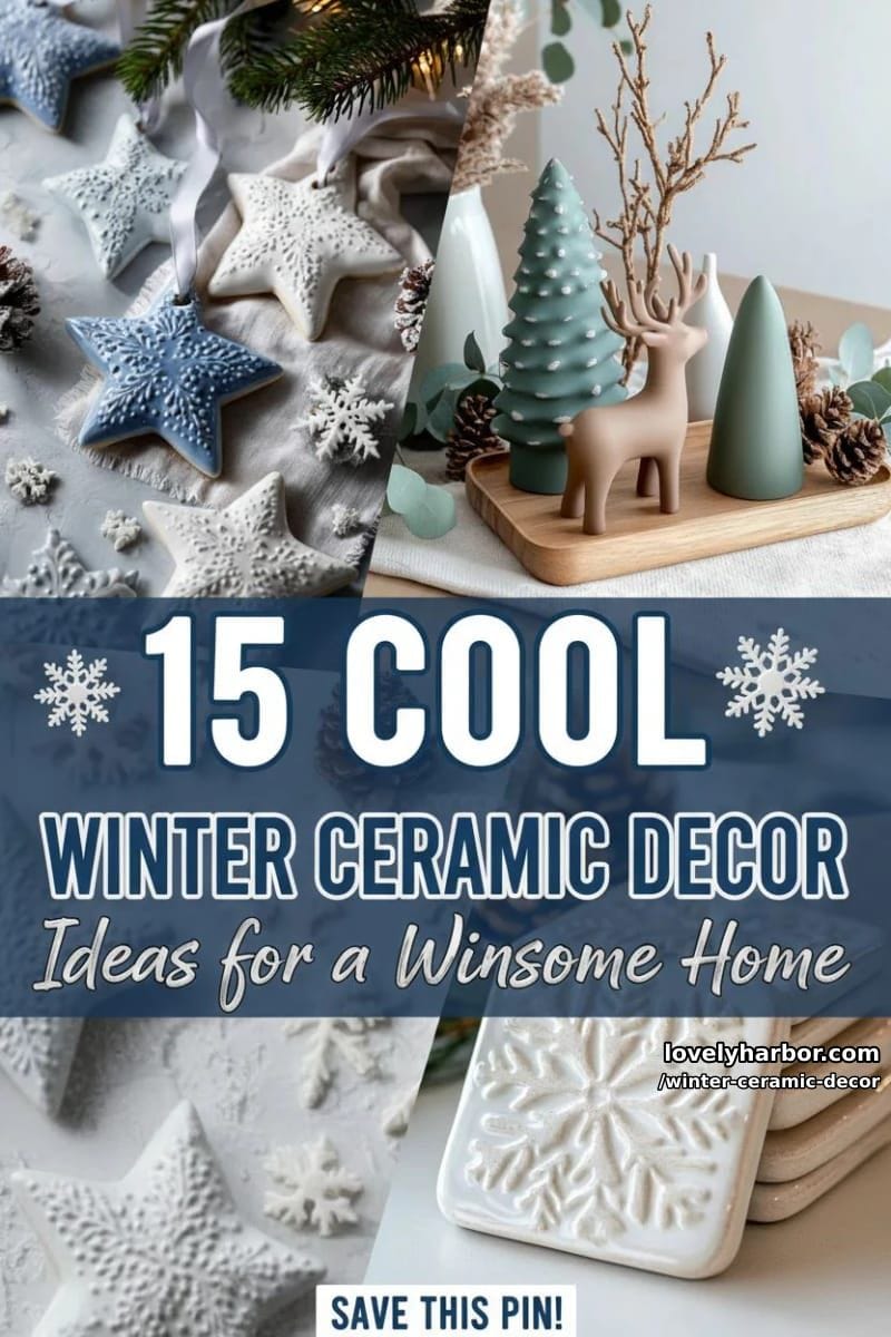 15 Cool Winter Ceramic Decor Ideas for a Winsome Home 48 winter ceramic decor - Collage 47