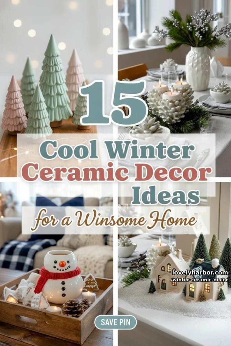 15 Cool Winter Ceramic Decor Ideas for a Winsome Home 50 winter ceramic decor - Collage 49