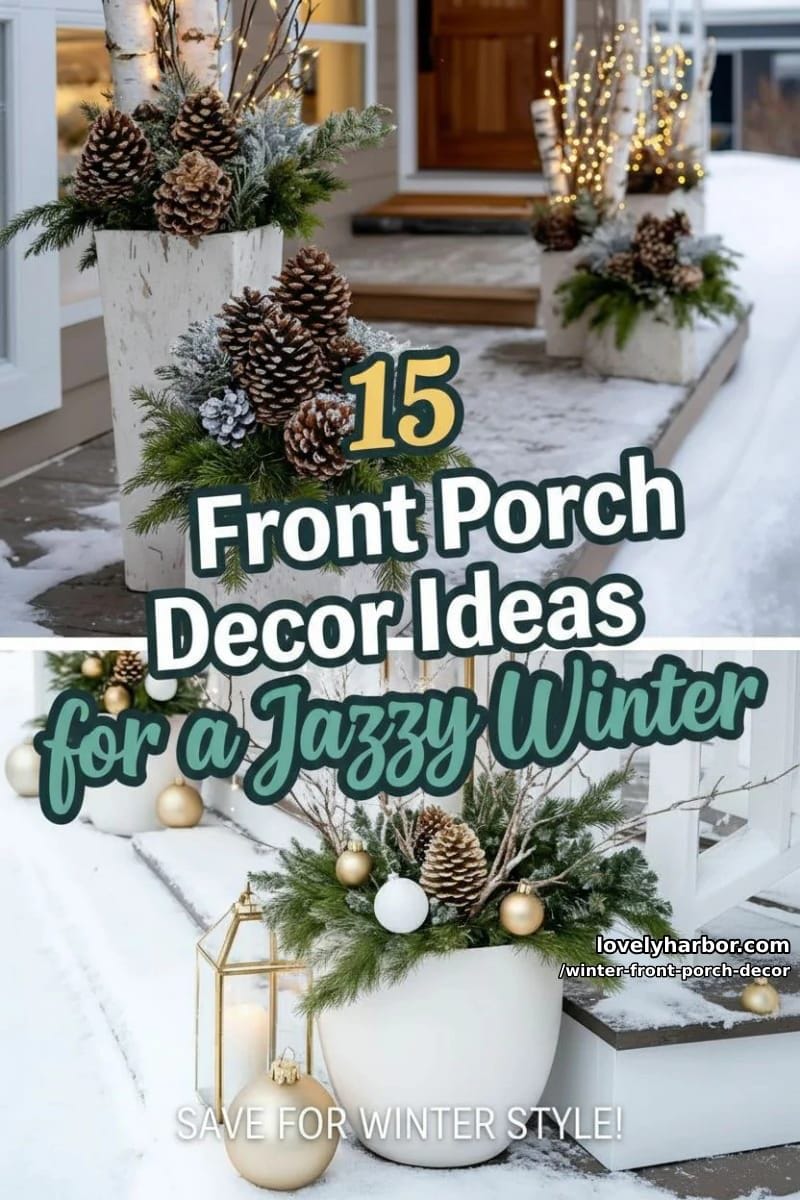 15 Unique Winter Front Porch Decor Ideas That Wow 39 winter front porch decor - Collage 38