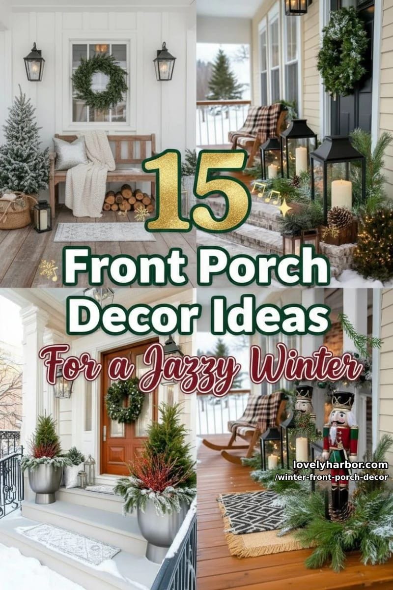 15 Unique Winter Front Porch Decor Ideas That Wow 41 winter front porch decor - Collage 40