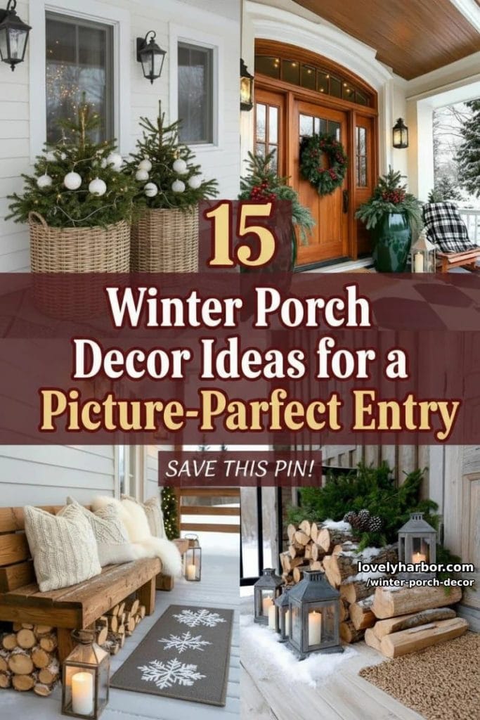 15 Winter Porch Decor Ideas For A Picture-Perfect Entry - Lovely Harbor