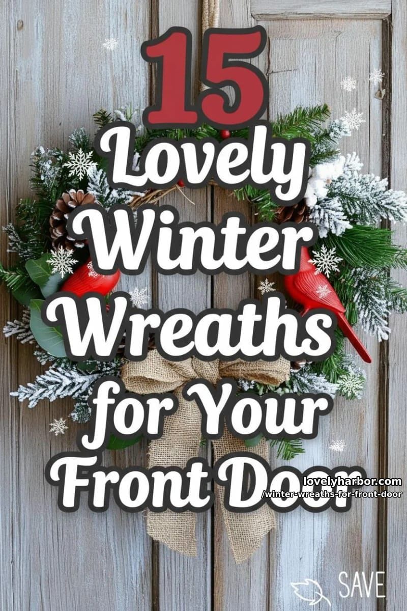 15 Lovely Winter Wreaths for Your Front Door 40 winter wreaths for front door - Collage 39