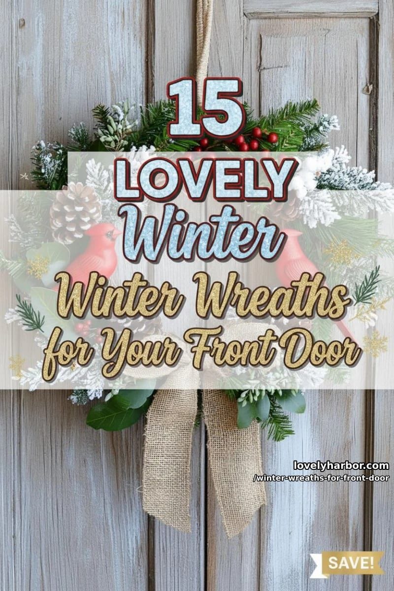 15 Lovely Winter Wreaths for Your Front Door 42 winter wreaths for front door - Collage 41