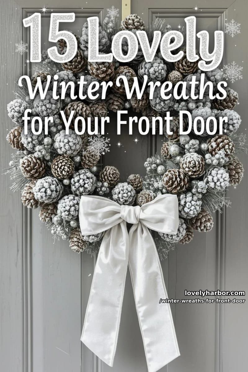 15 Lovely Winter Wreaths for Your Front Door 43 winter wreaths for front door - Collage 42