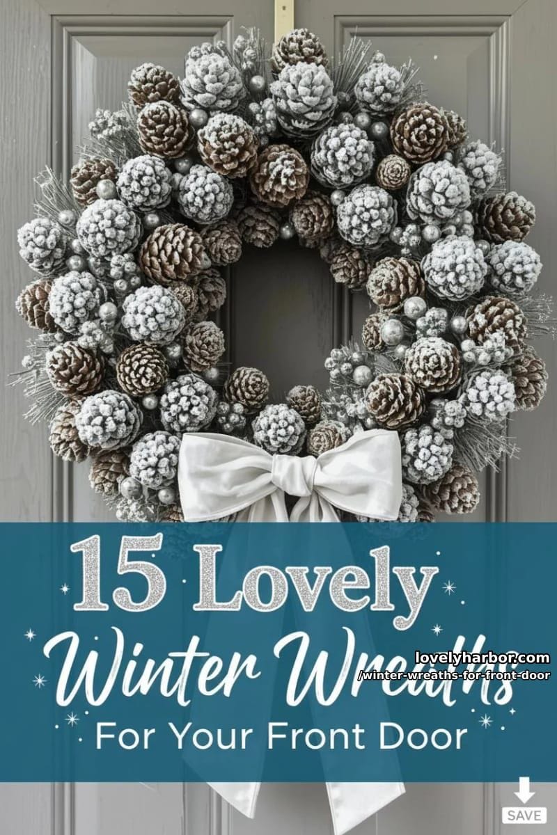 15 Lovely Winter Wreaths for Your Front Door 45 winter wreaths for front door - Collage 44