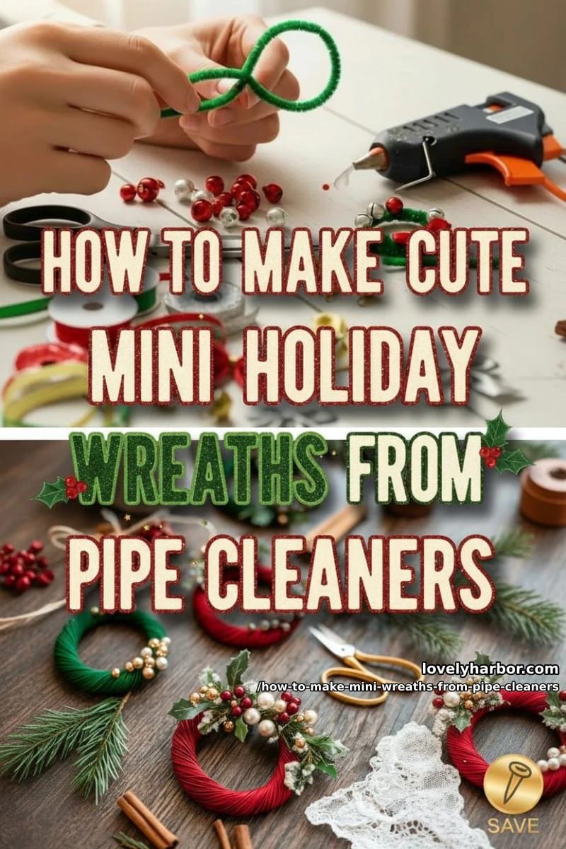How to Make Cute Mini Holiday Wreaths from Pipe Cleaners 22 wrap-up 13