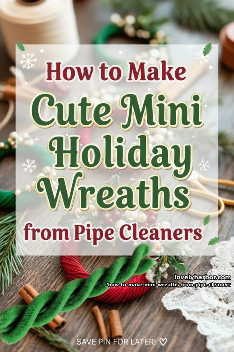 How to Make Cute Mini Holiday Wreaths from Pipe Cleaners 23 wrap-up 14
