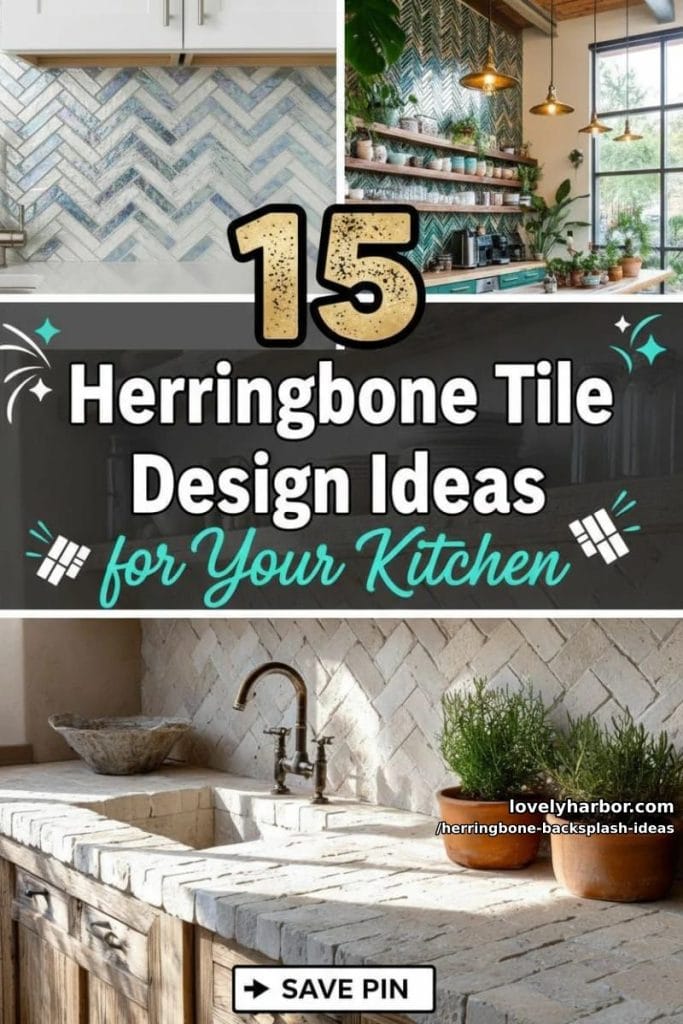 15 Herringbone Backsplash Design Ideas For Your Kitchen - Lovely Harbor