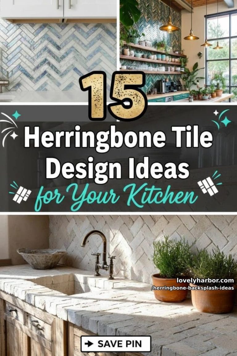 15 Herringbone Backsplash Design Ideas For Your Kitchen - Lovely Harbor
