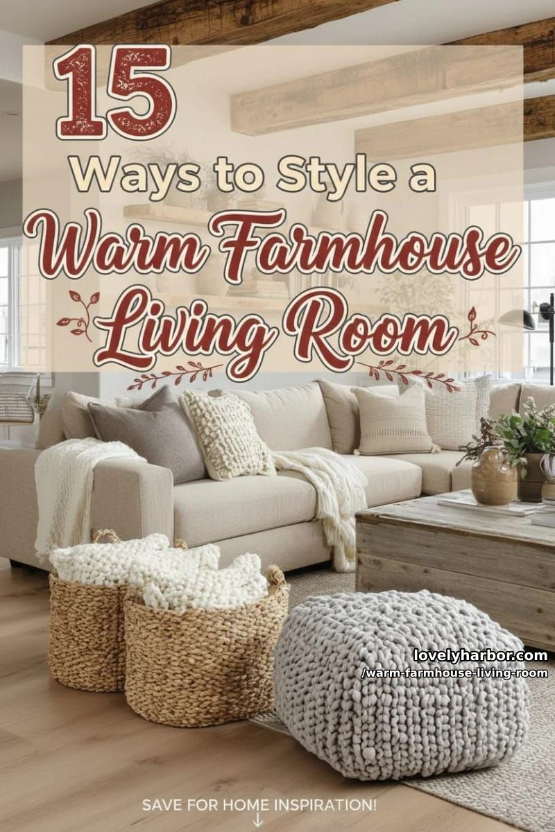 15 Ways to Style a Warm Farmhouse Living Room 2 article image 1