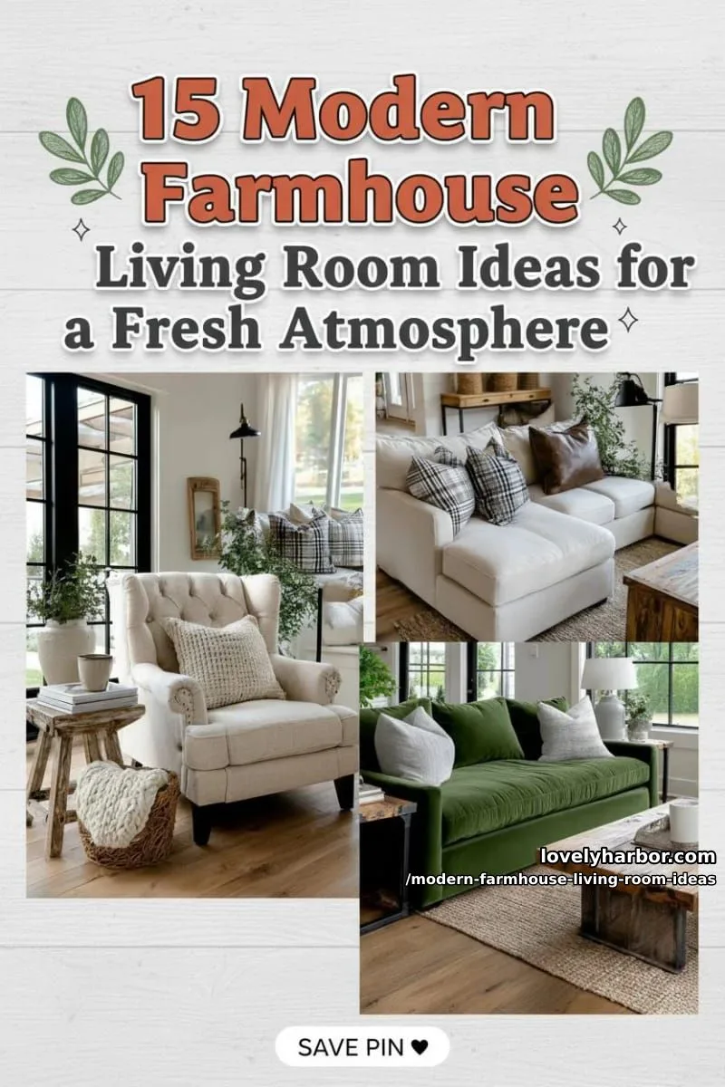 15 Modern Farmhouse Living Room Ideas for a Fresh Atmosphere 1 article image 1