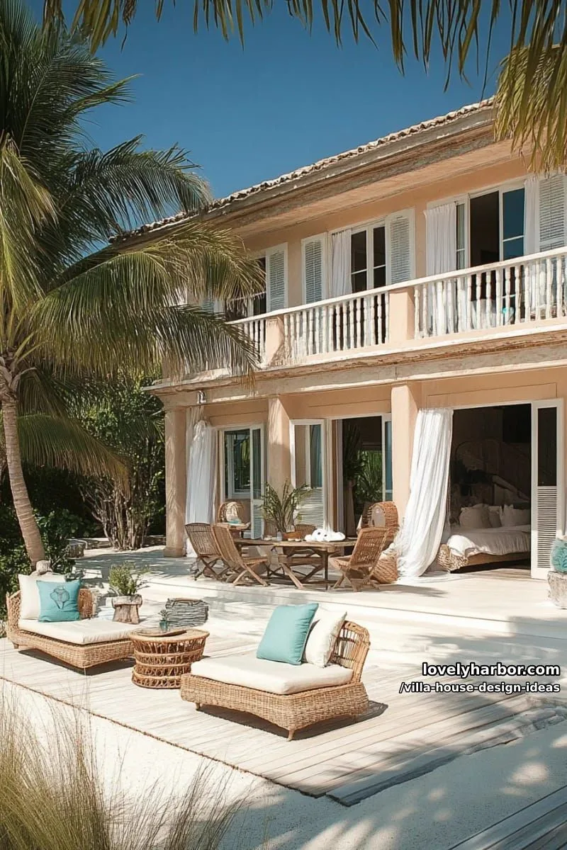 beach-inspired villa with sand-colored exteriors and breezy verandas 1