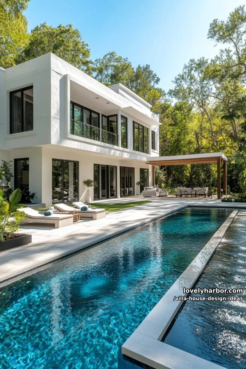 double-pool villa—one lap pool and one decorative reflecting pool 1