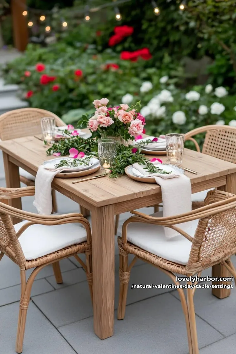 15 Natural Valentine’s Day Table Settings Perfect for a Romantic Table for Two 47 edible herb bouquets at each setting for a fragrant, romantic dinner 1