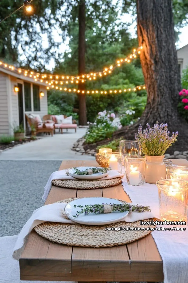15 Natural Valentine’s Day Table Settings Perfect for a Romantic Table for Two 48 edible herb bouquets at each setting for a fragrant, romantic dinner 1